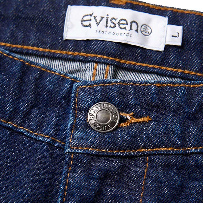 エビセンEVISENスケボースケートボードウェアボトムスロングパンツ長ズボンATARIONE-UPDENIM26SS-B03メンズ男性26SP春夏