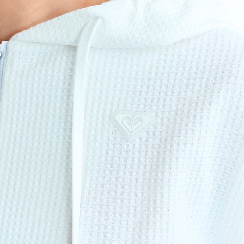 ロキシーROXYサーフィンサーフラッシュガードUVカットSEASIDEBLUEワッフル素材ジップラッシュフーディRLY261030レディース女性26SP春夏