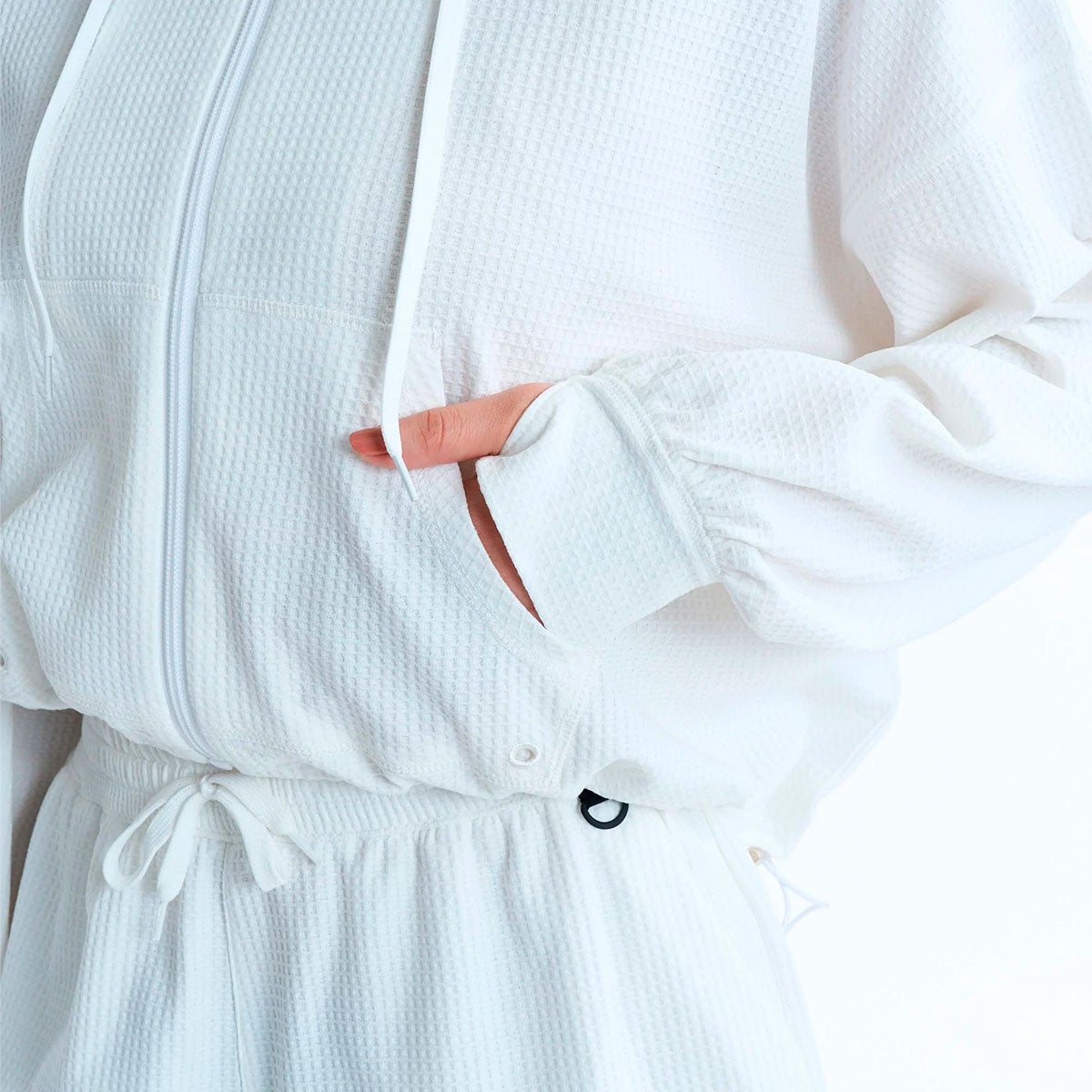 ロキシーROXYサーフィンサーフラッシュガードUVカットSEASIDEBLUEワッフル素材ジップラッシュフーディRLY261030レディース女性26SP春夏