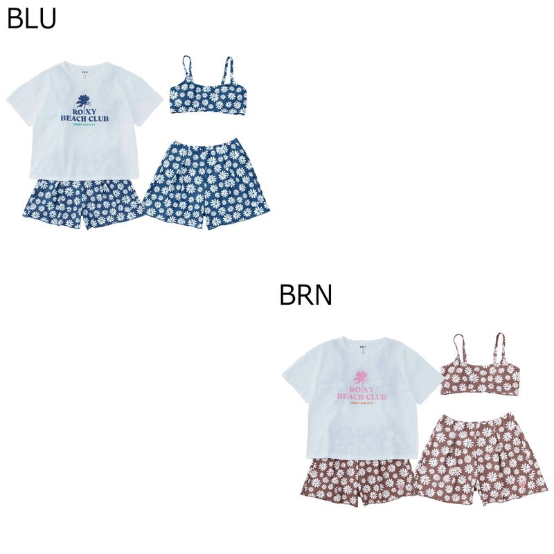 ロキシーROXYサーフィンサーフ水着PEAKDAY3点セットラッシュTシャツ付きTSW261102ジュニアキッズ子ども女の子26SP春夏