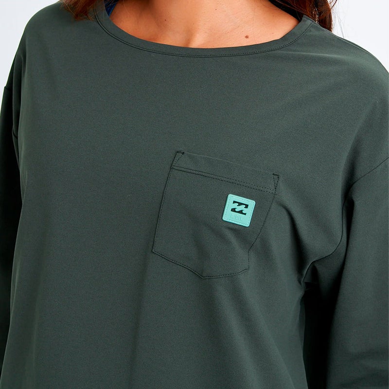 ビラボンBILLABONGサーフィンサーフラッシュガードUVカットADIVセットアップ長袖ラッシュガードBG013874レディース女性26SP春夏