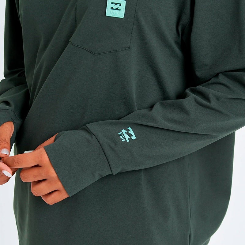 ビラボンBILLABONGサーフィンサーフラッシュガードUVカットADIVセットアップ長袖ラッシュガードBG013874レディース女性26SP春夏