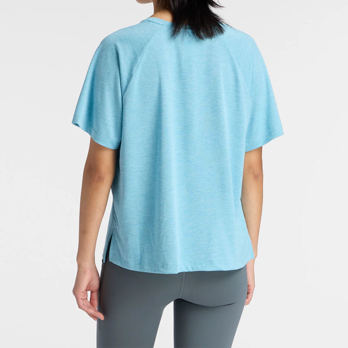 ニューバランスnewbalanceジムフィットネスヨガウェア半袖TシャツスポーツパフォーマンスTシャツWT6172ZL-AEBレディース女性26SP春夏