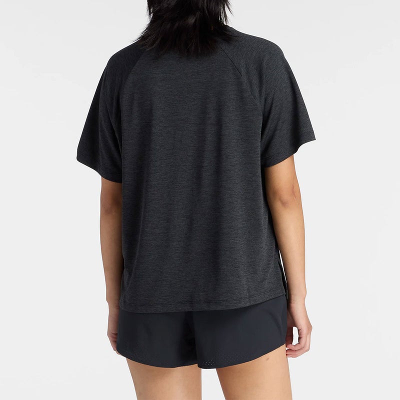 ニューバランスnewbalanceジムフィットネスヨガウェア半袖TシャツスポーツパフォーマンスTシャツWT6172ZL-BKHレディース女性26SP春夏