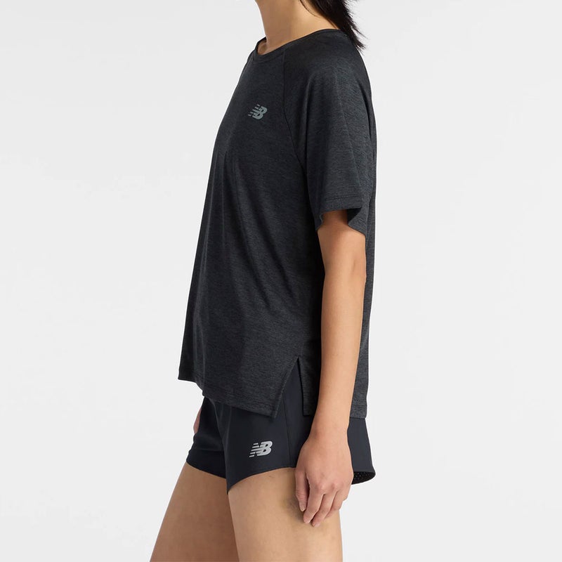 ニューバランスnewbalanceジムフィットネスヨガウェア半袖TシャツスポーツパフォーマンスTシャツWT6172ZL-BKHレディース女性26SP春夏