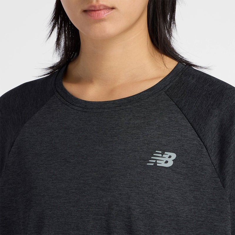 ニューバランスnewbalanceジムフィットネスヨガウェア半袖TシャツスポーツパフォーマンスTシャツWT6172ZL-BKHレディース女性26SP春夏