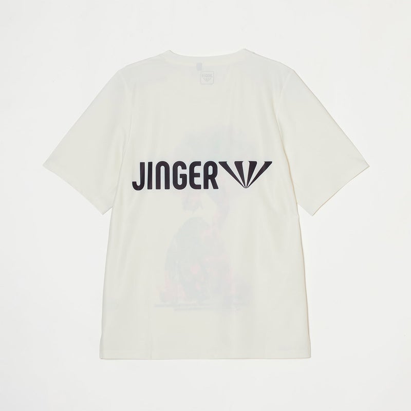 ジンガーJINGERランニングウェア半袖TシャツランニングTシャツJ-1051-WHTBLKメンズレディースユニセックス26SP春夏