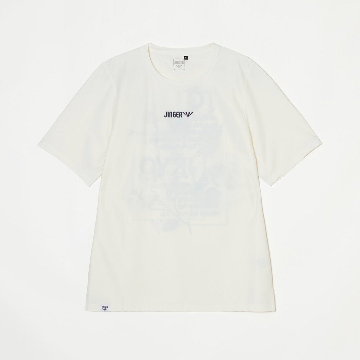 ジンガーJINGERランニングウェア半袖TシャツランニングTシャツJ-1052-WHTメンズレディースユニセックス26SP春夏