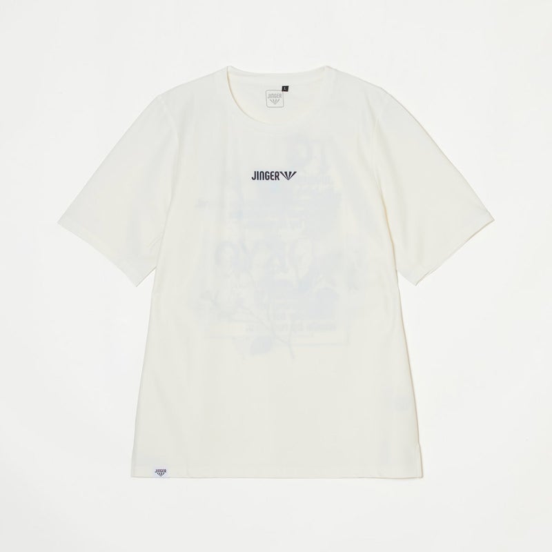 ジンガーJINGERランニングウェア半袖TシャツランニングTシャツJ-1052-WHTメンズレディースユニセックス26SP春夏