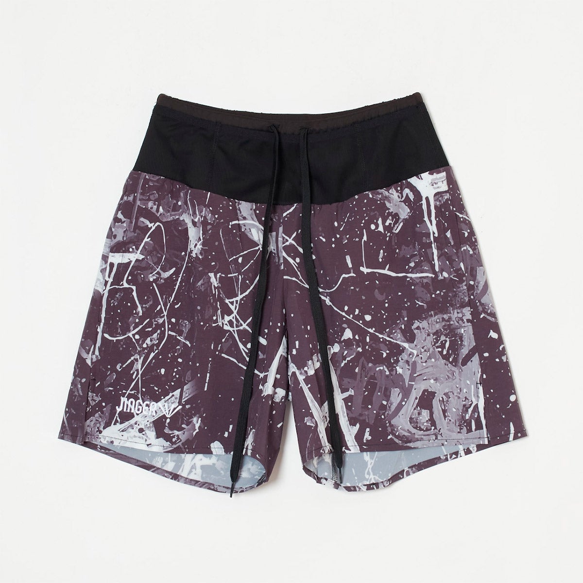 ジンガーJINGERランニングウェアボトムスショートハーフパンツ短パンマルチポケット付きランニングパンツJ-2075-BLKメンズレディースユニセックス26SP春夏