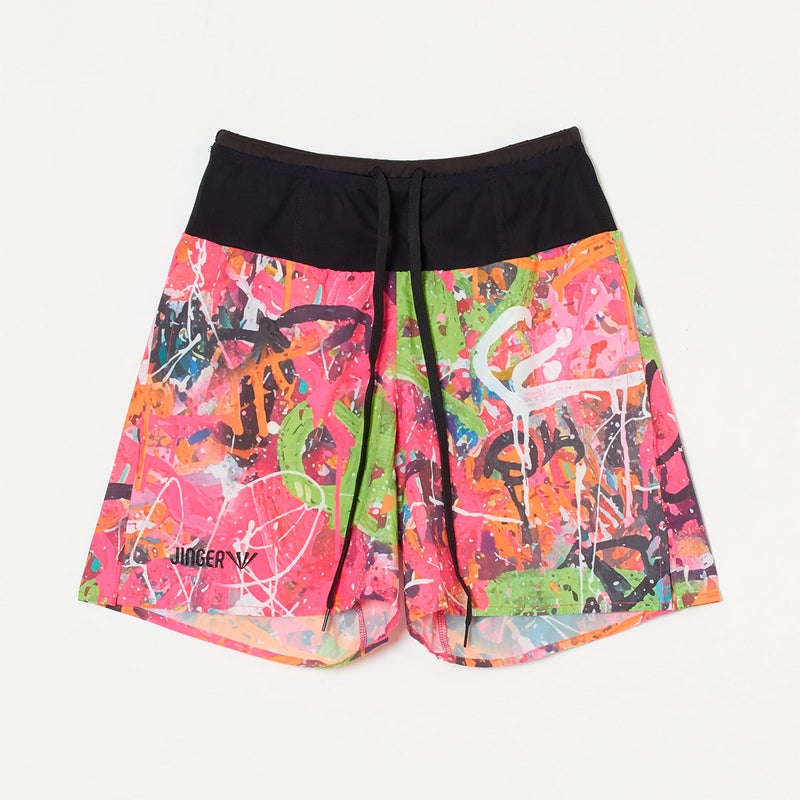 ジンガーJINGERランニングウェアボトムスショートハーフパンツ短パンマルチポケット付きランニングパンツJ-2075-PNKメンズレディースユニセックス26SP春夏