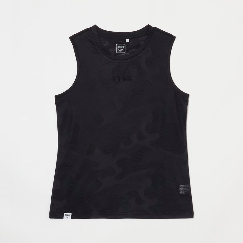 ジンガーJINGERランニングウェアノースリーブタンクトップノースリーブシャツJF-6032-BLKレディース女性26SP春夏