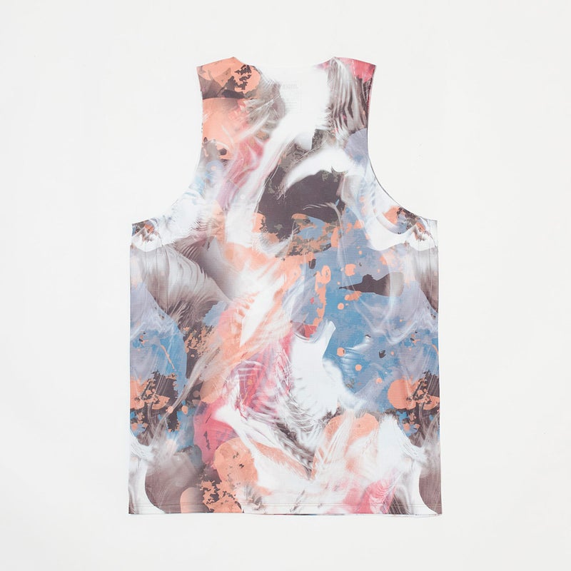 ジンガーJINGERランニングウェアノースリーブタンクトップシームレスランニングタンクトップJM-4030-BRNメンズ男性26SP春夏