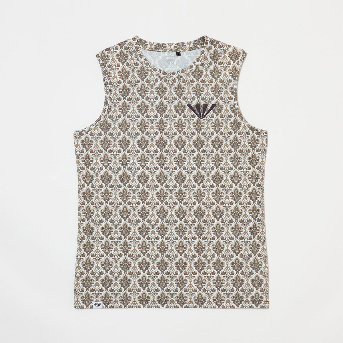 ジンガーJINGERランニングウェアノースリーブタンクトップノースリーブシャツJM-6031-WHTメンズ男性26SP春夏