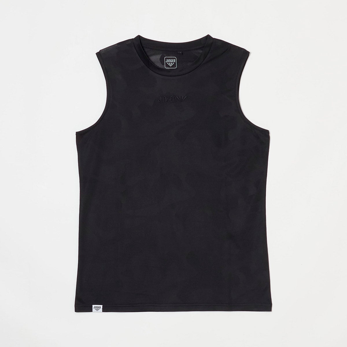 ジンガーJINGERランニングウェアノースリーブタンクトップノースリーブシャツJM-6032-BLKメンズ男性26SP春夏