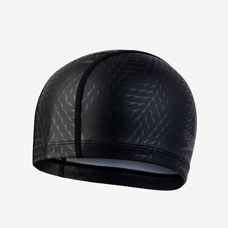 スピードSPEEDOスイムフィットネス競泳キャッププリントシリコーンコーティングキャップSE12616-K