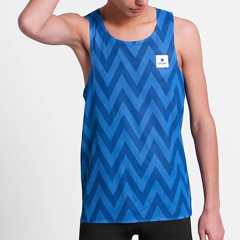 セイスカイSAYSKYランニングウェアノースリーブタンクトップZigZagFlowAirSingletSM30022C106326SP26SP春夏