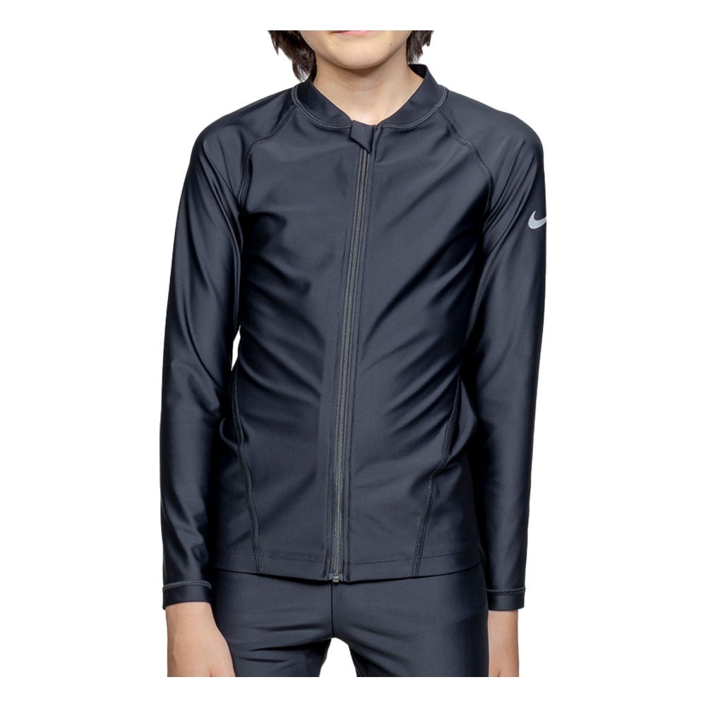ナイキ NIKE ジュニア ジップ付き長袖ラッシュガード 1991128-0009
