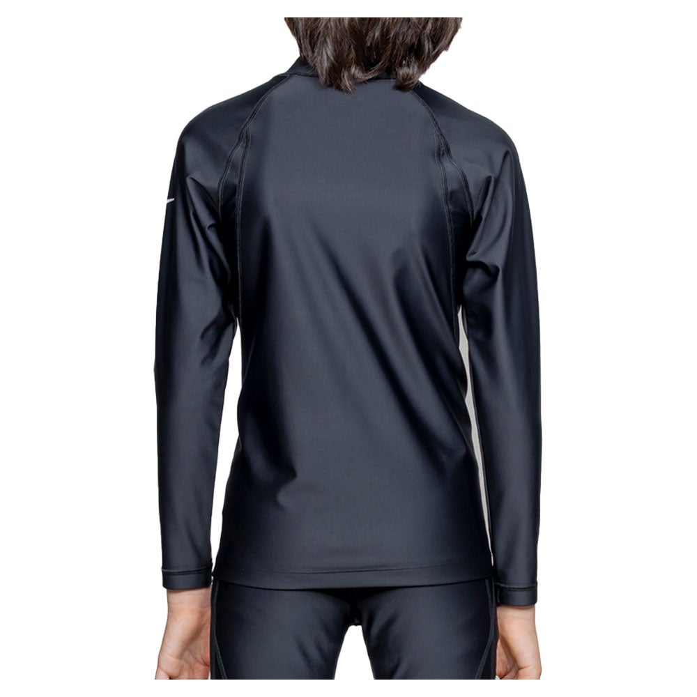 ナイキNIKEサーフィンサーフラッシュガードUVカットジップ付き長袖ラッシュガード1991128-0009ジュニアキッズ子ども男の子女の子26SP春夏