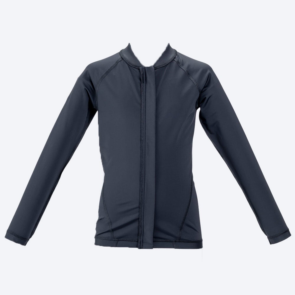 ナイキNIKEサーフィンサーフラッシュガードUVカットジップ付き長袖ラッシュガード1991128-0009ジュニアキッズ子ども男の子女の子26SP春夏