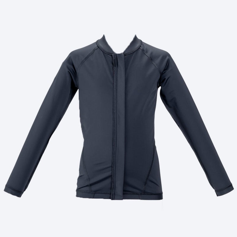 ナイキNIKEサーフィンサーフラッシュガードUVカットジップ付き長袖ラッシュガード1991128-0009ジュニアキッズ子ども男の子女の子26SP春夏