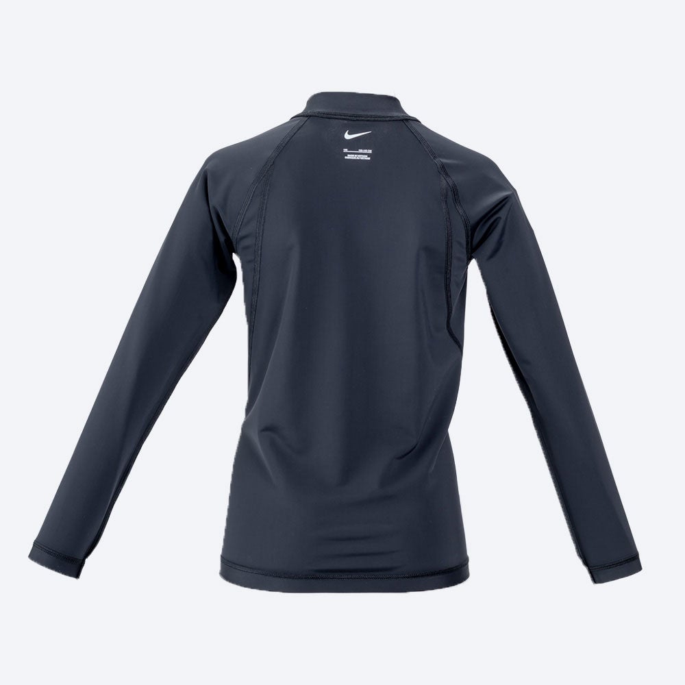 ナイキNIKEサーフィンサーフラッシュガードUVカットジップ付き長袖ラッシュガード1991128-0009ジュニアキッズ子ども男の子女の子26SP春夏