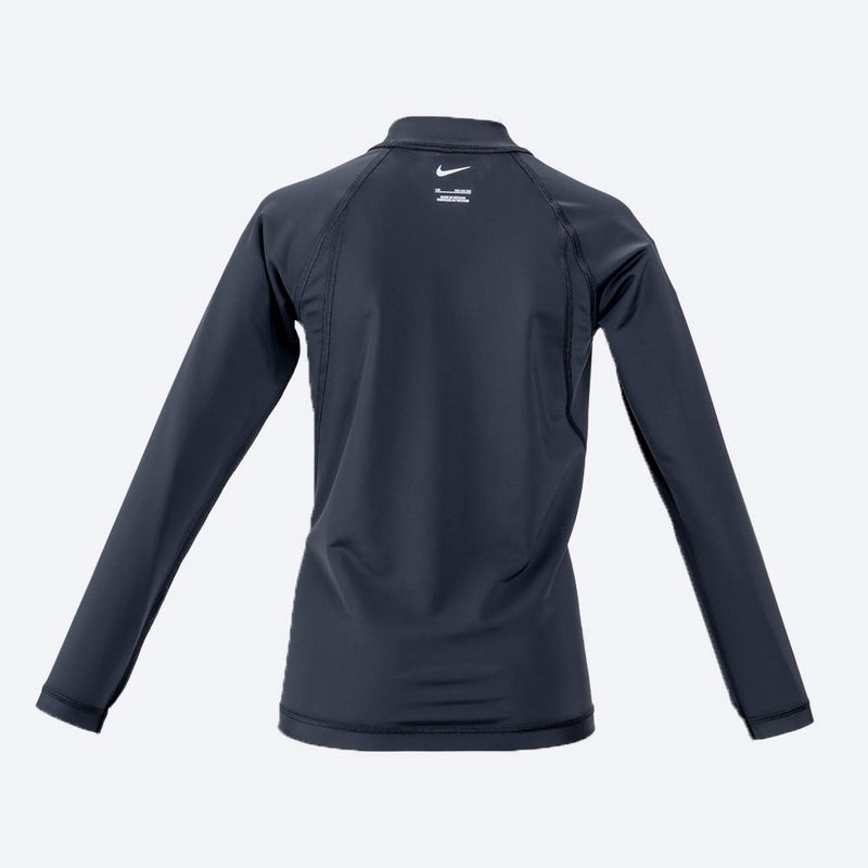 ナイキNIKEサーフィンサーフラッシュガードUVカットジップ付き長袖ラッシュガード1991128-0009ジュニアキッズ子ども男の子女の子26SP春夏