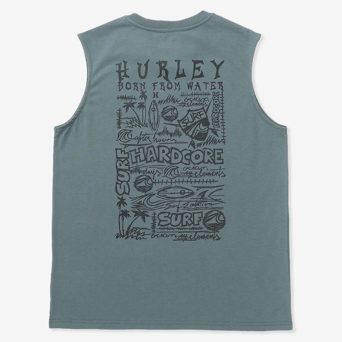 ハーレーHurleyサーフィンサーフウェアノースリーブタンクトップハードコアスリーブレスMCSL261010メンズ男性26SU春夏