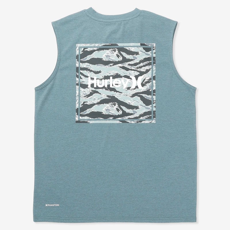 ハーレーHurleyサーフィンサーフウェアノースリーブタンクトップPHANTOMスクエアロゴスリーブレスMUSL251082メンズ男性26SU春夏