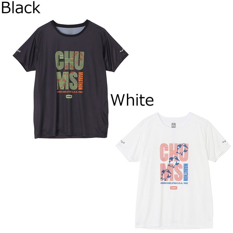 チャムスCHUMSランニングウェア半袖TシャツマラソンTシャツCH01-2769メンズレディースユニセックス26SP春夏