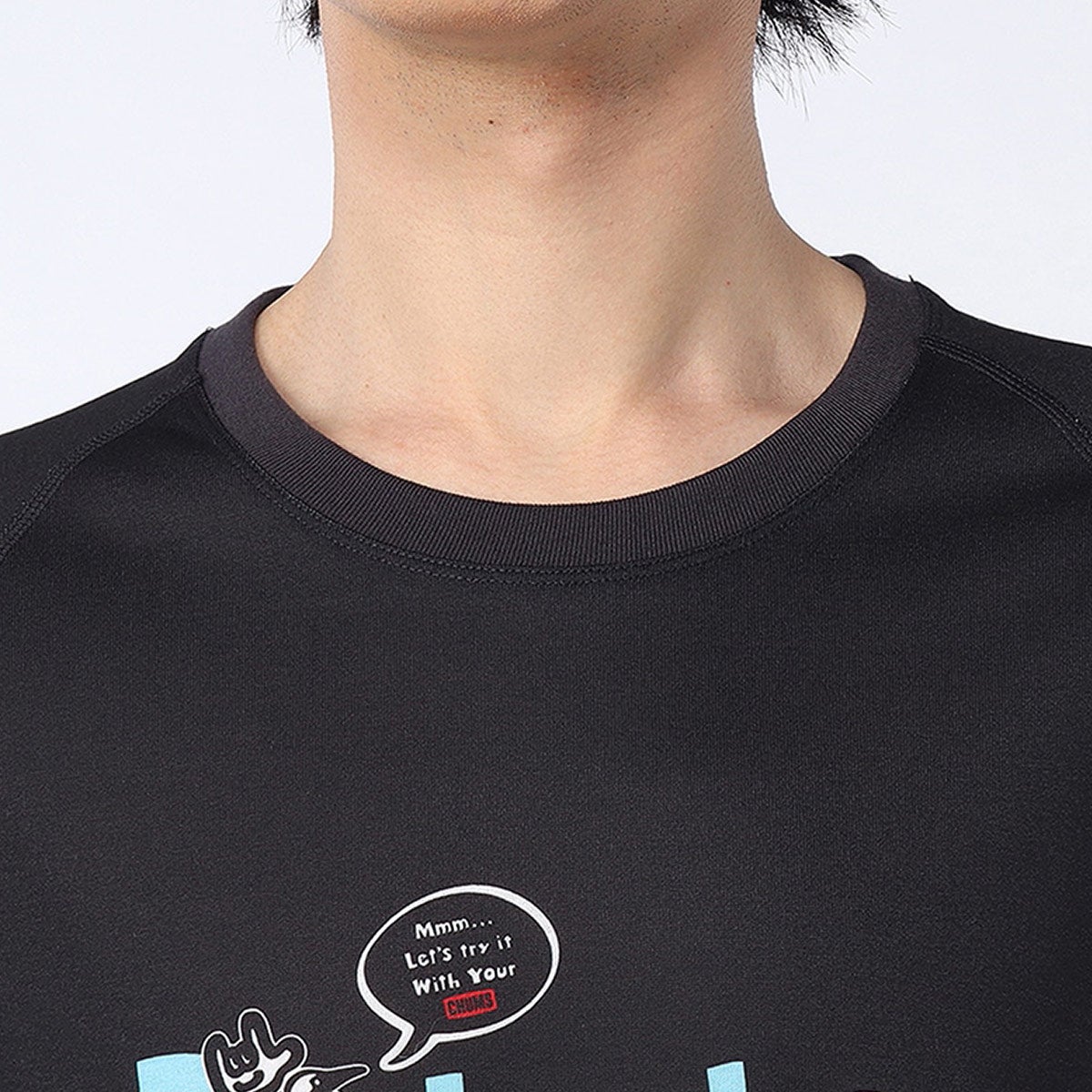 チャムスCHUMSランニングウェア半袖Tシャツチャムス×ミツカチアリングブービーTシャツCH01-2797メンズレディースユニセックス26SP春夏