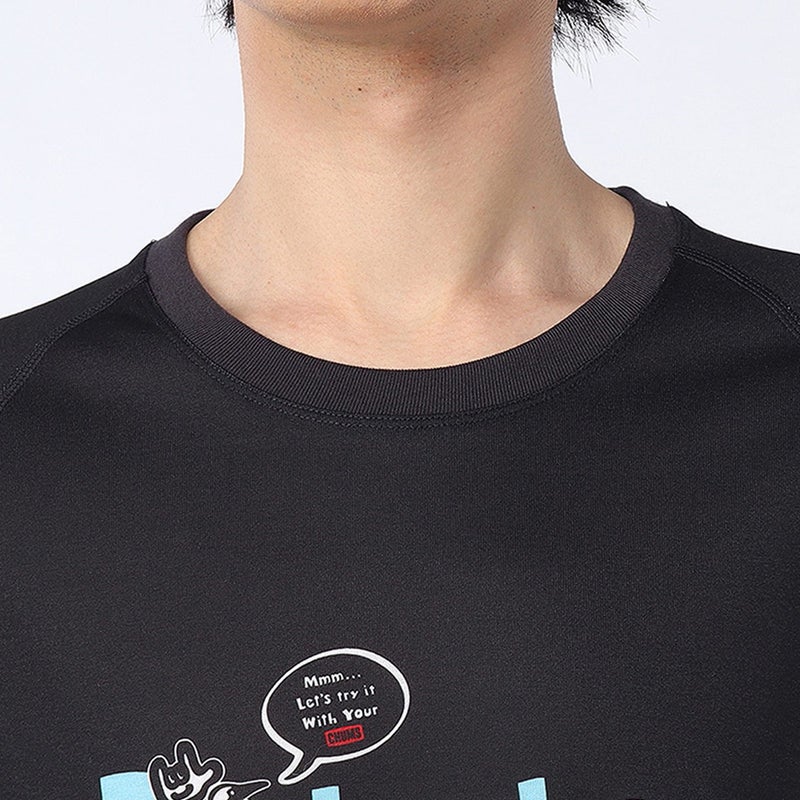 チャムスCHUMSランニングウェア半袖Tシャツチャムス×ミツカチアリングブービーTシャツCH01-2797メンズレディースユニセックス26SP春夏