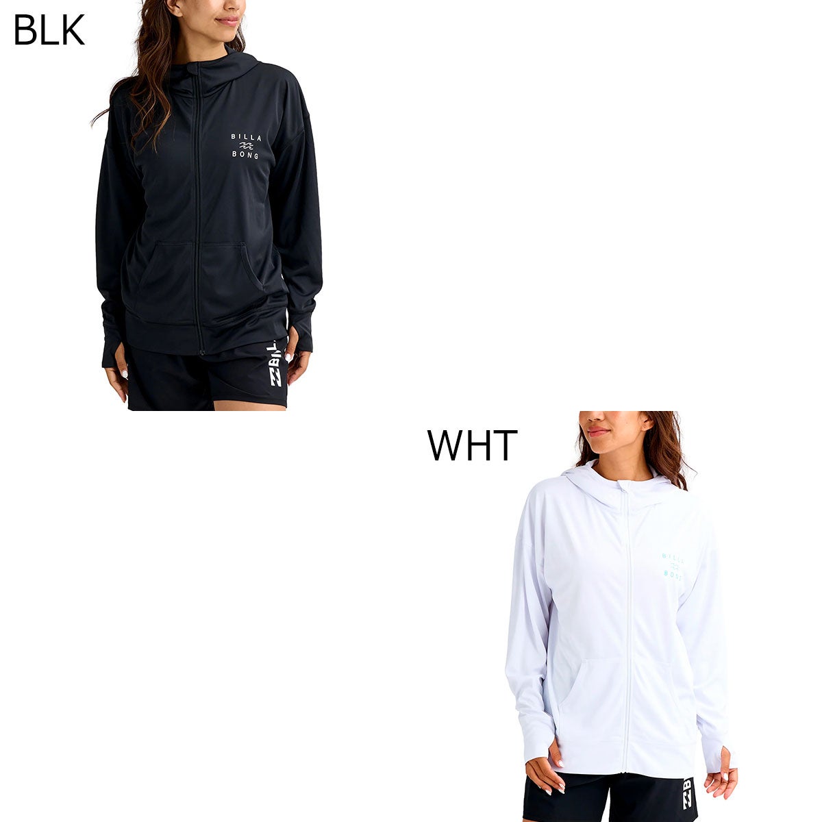 ビラボンBILLABONGサーフィンサーフラッシュガードUVカットZIPUPHOODEDジップフードラッシュガードBG013852レディース女性26SP春夏