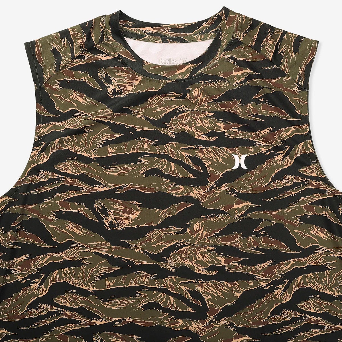 ハーレーHurleyサーフィンサーフラッシュガードUVカットノースリーブタンクトップラッシュアイコンカモスリーブレスMSRG261001メンズ男性26SU春夏