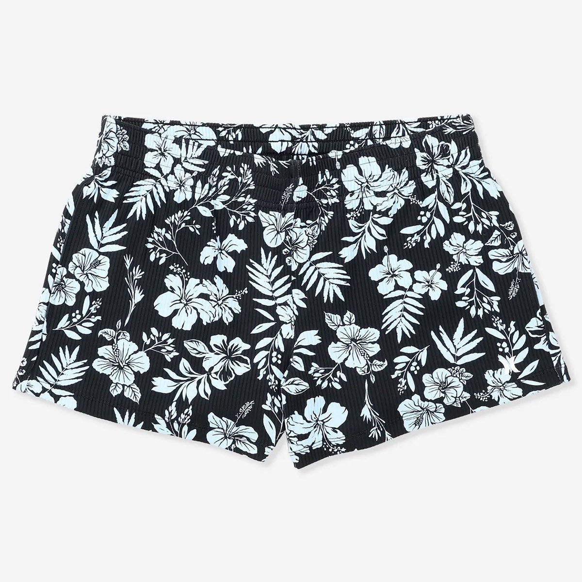 Hurley　水陸両用パンツセットアップ（ネイビー花柄） ハーレー Hurley レディース 水着 リブ ポケット ボードショーツ