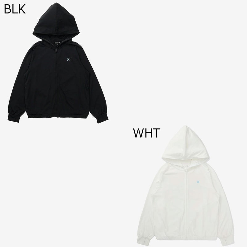 ハーレーHurleyサーフィンサーフラッシュガードUVカットPHANTOMクルーシブロゴフルジップフーディーWSRG261008レディース女性26SU春夏