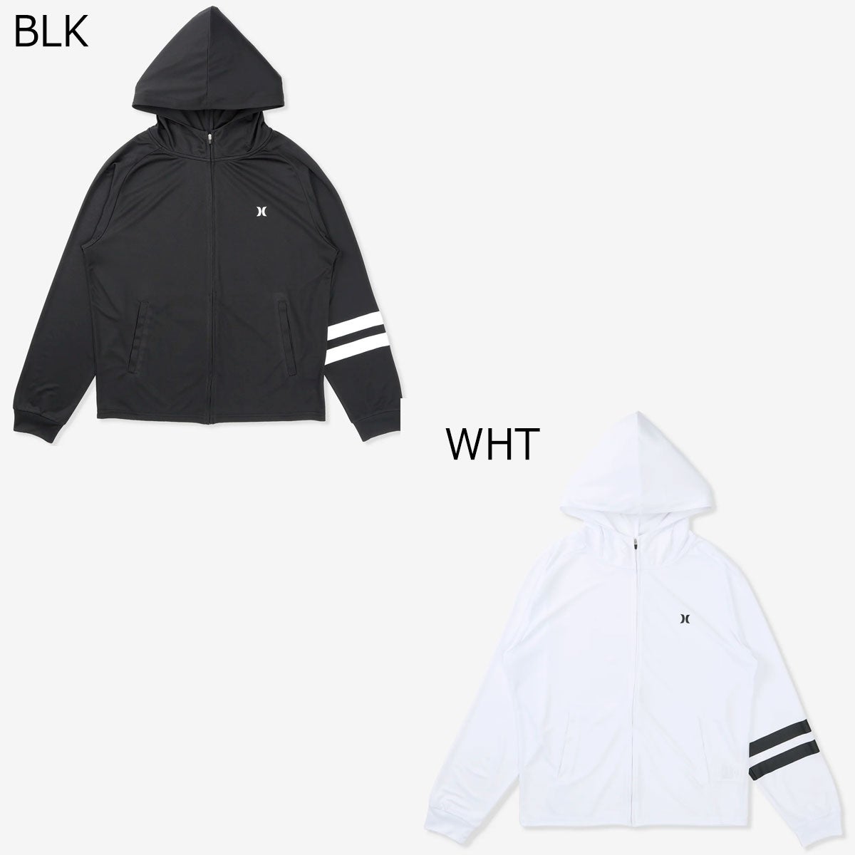 ハーレーHurleyサーフィンサーフラッシュガードUVカットラッシュアイコンブロックパーティジップアップフーディMSRG261053メンズ男性26SU春夏