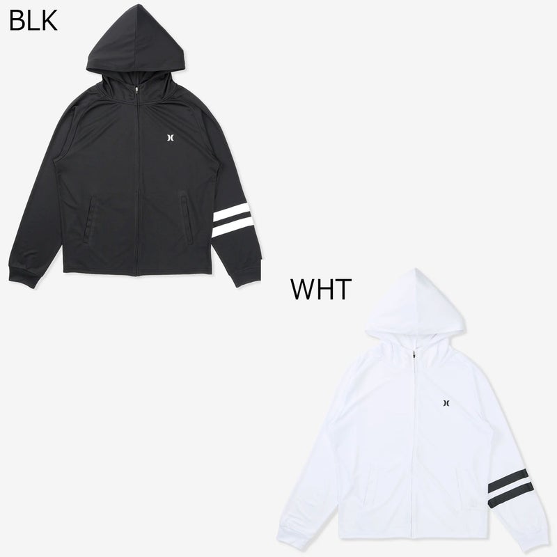 ハーレーHurleyサーフィンサーフラッシュガードUVカットラッシュアイコンブロックパーティジップアップフーディMSRG261053メンズ男性26SU春夏