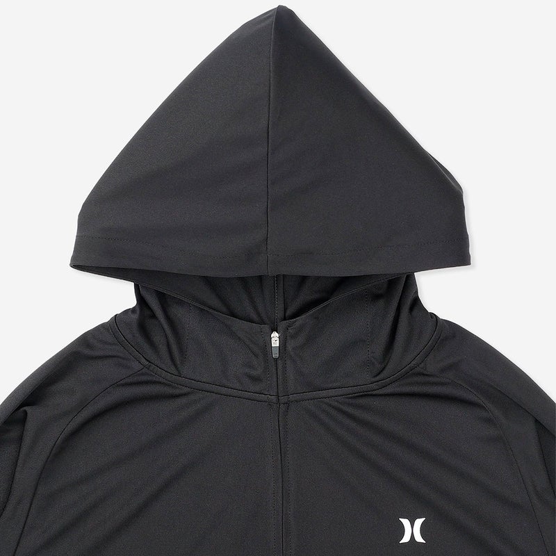 ハーレーHurleyサーフィンサーフラッシュガードUVカットラッシュアイコンブロックパーティジップアップフーディMSRG261053メンズ男性26SU春夏