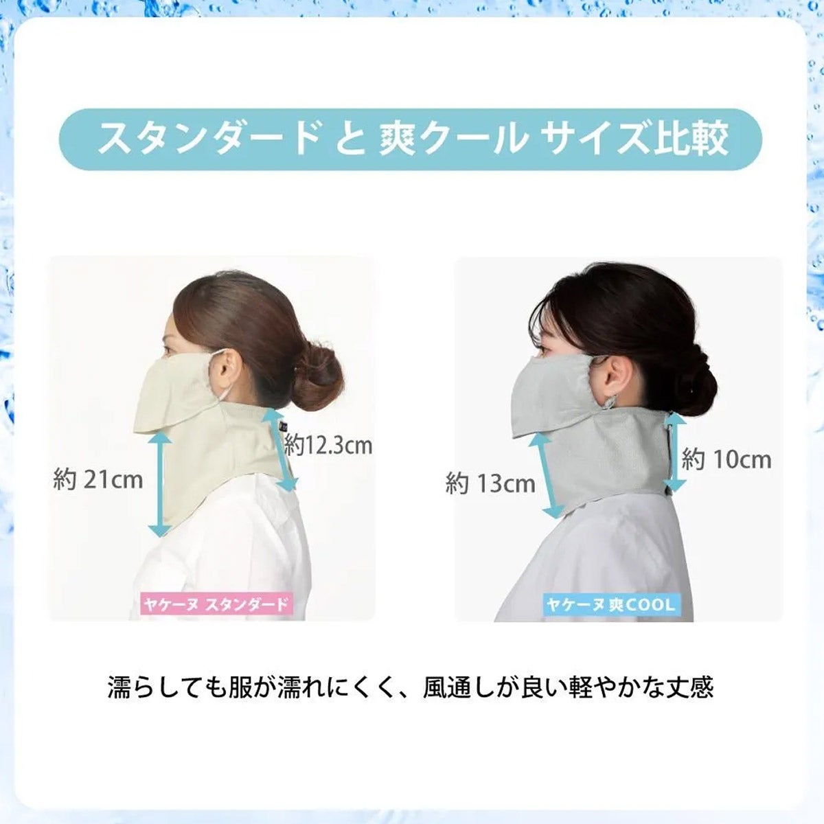 ヤケーヌ YAKENU 日焼け対策専用UVカットフェイスカバー 爽クール