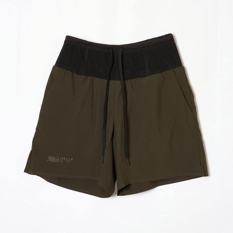 ジンガーJINGERランニングウェアボトムスショートハーフパンツ短パンマルチポケット付きランニングパンツJ-2060-AKAKメンズレディースユニセックス26SP春夏