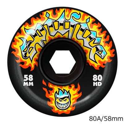 スピットファイアSPITFIREスケボースケートボードウィールCHROMEVENOMCONICALFULLSHAPE80HD58mm2041009558