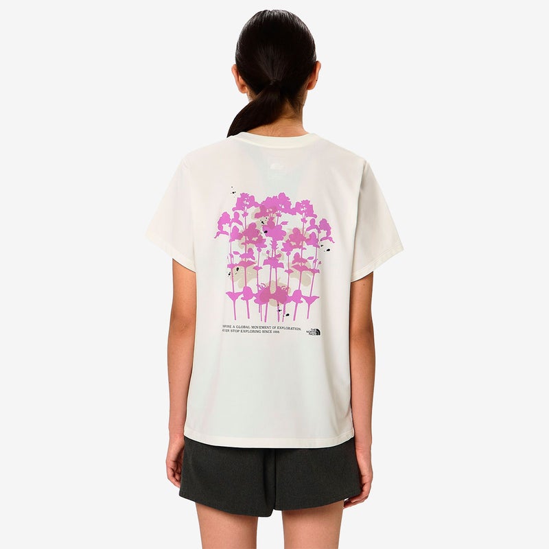 ザ・ノース・フェイスTHENORTHFACEランニングトレーニングウェア半袖TシャツショートスリーブフラワーグラフィックティーNTW32687-GSレディース女性26SS春夏