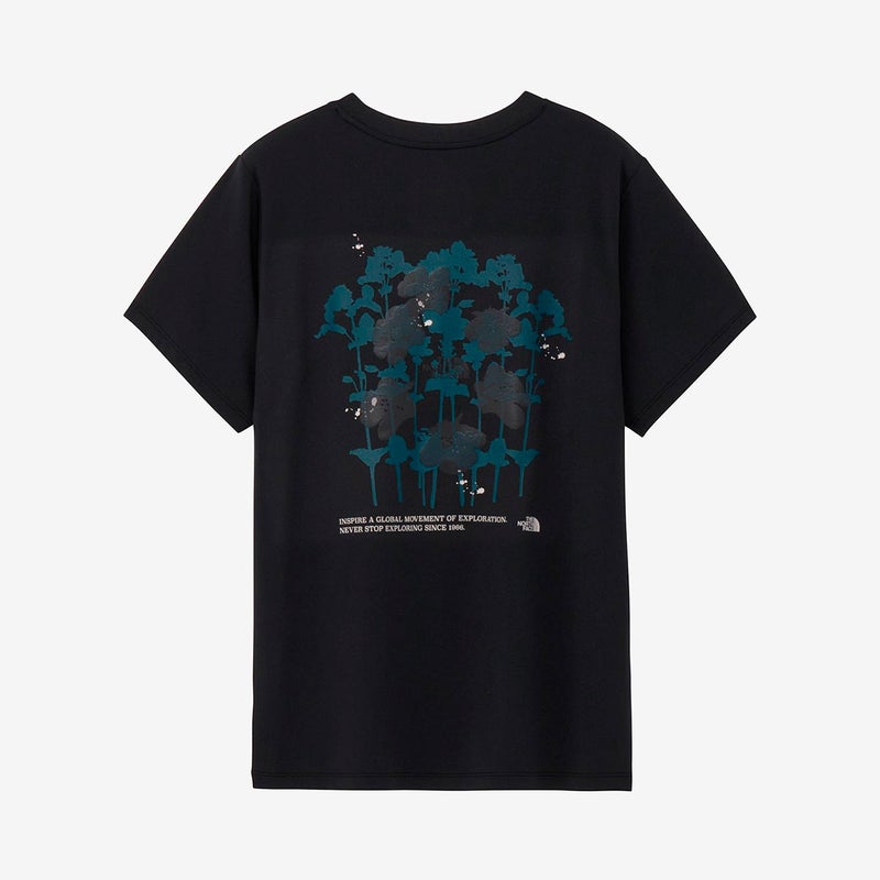 ザ・ノース・フェイスTHENORTHFACEランニングトレーニングウェア半袖TシャツショートスリーブフラワーグラフィックティーNTW32687-Kレディース女性26SS春夏