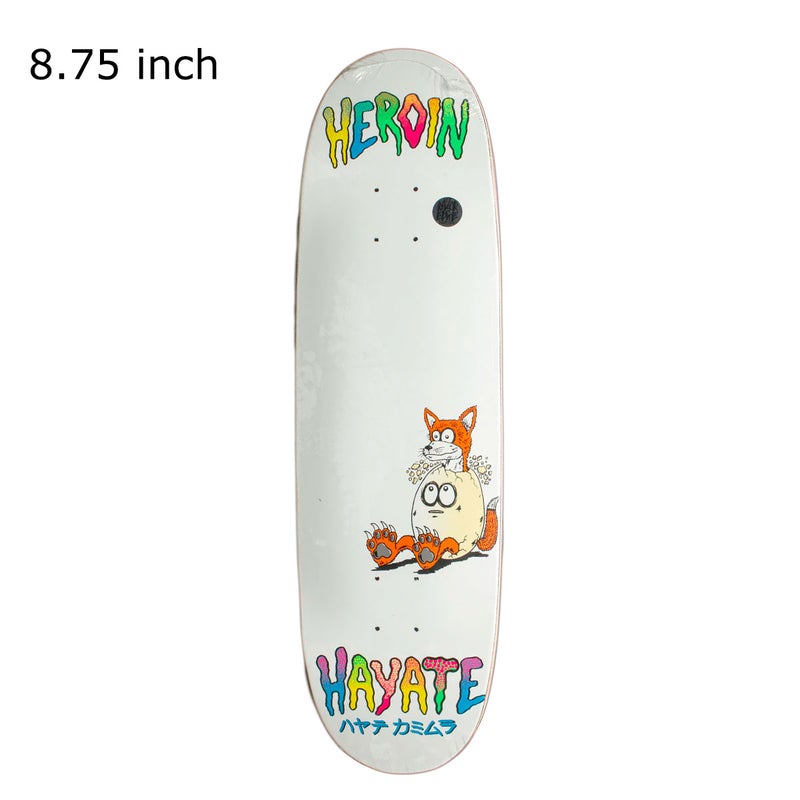 ヘロインHEROINスケボースケートボードデッキ板ハヤテフォックスエッグHAYATEFOXEGG8.7506-01-0793