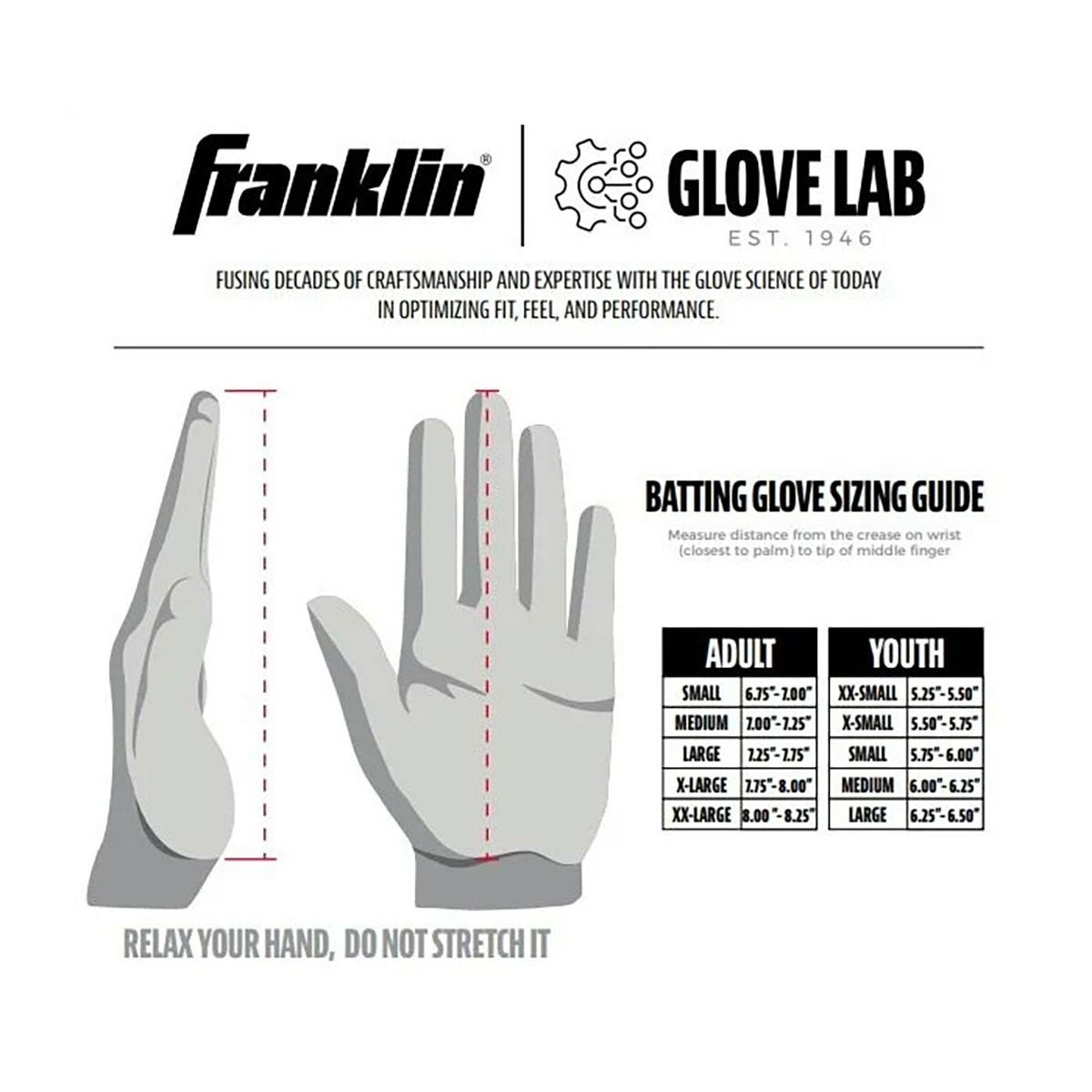 フランクリン Franklin Infinite Hi-Lite Powerstrap Batting Gloves