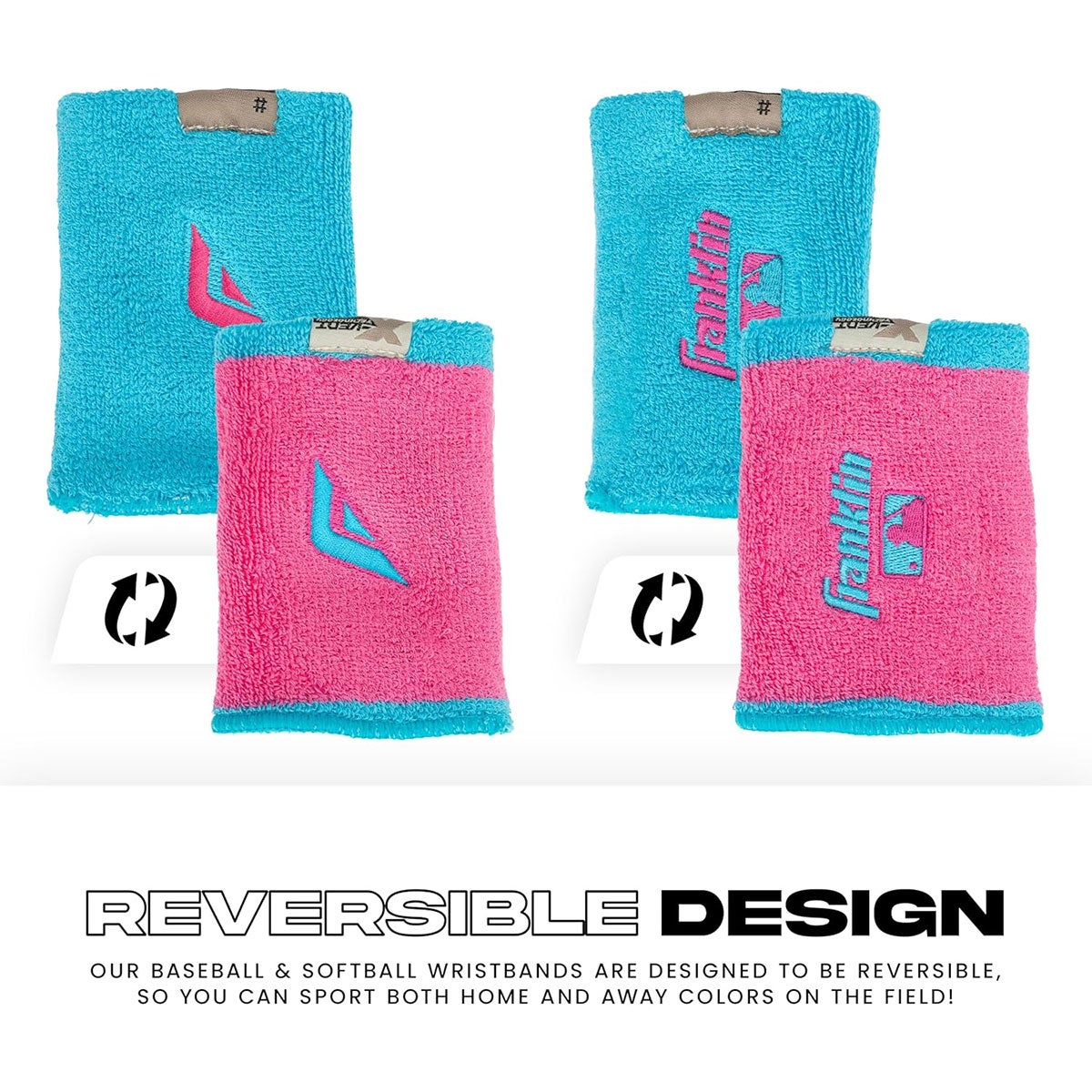 フランクリンFranklinベースボール野球ソフトボールリストバンドMLBX-VENTReversibleWristbands23450C826SP春夏