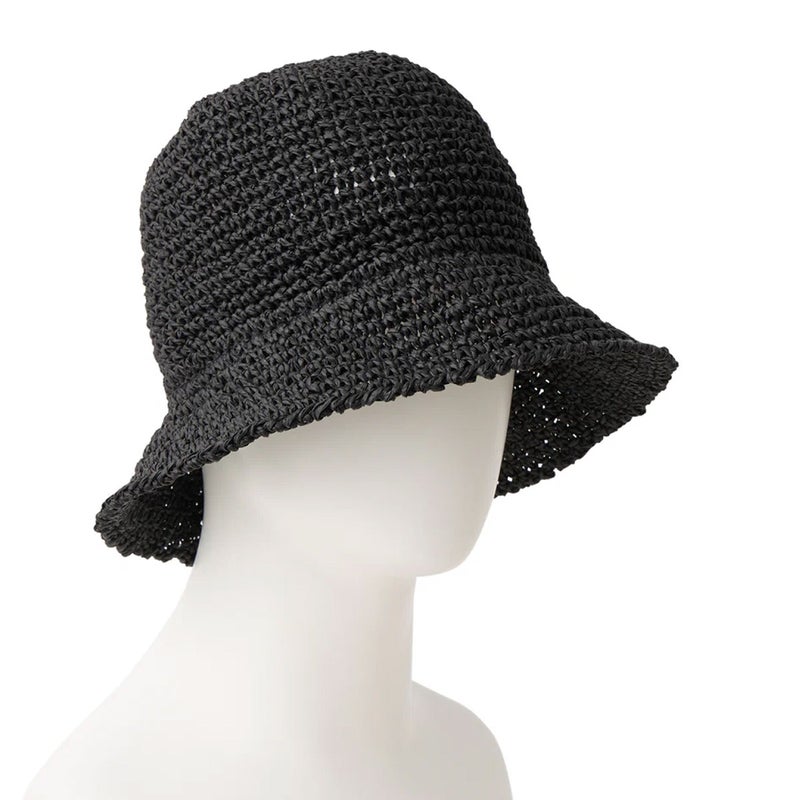 ニューエラNEWERAアウトドアカジュアル帽子ハットバケット01セーラーブリムPaperCrochetHatブラック14744759メンズレディースユニセックス26SP春夏