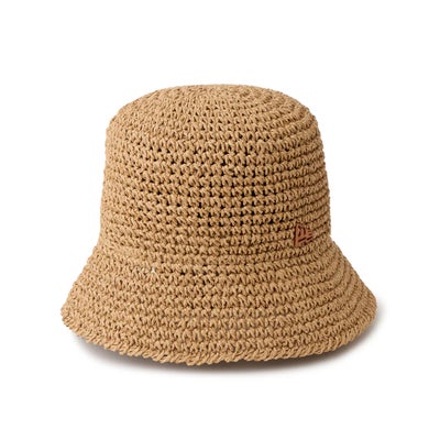 ニューエラNEWERAアウトドアカジュアル帽子ハットバケット01セーラーブリムPaperCrochetHatベージュ14744760メンズレディースユニセックス26SP春夏