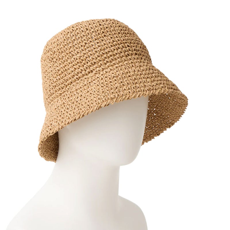 ニューエラNEWERAアウトドアカジュアル帽子ハットバケット01セーラーブリムPaperCrochetHatベージュ14744760メンズレディースユニセックス26SP春夏